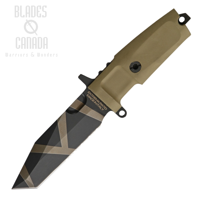Extrema Ratio FULCRUM C Fixed Blade Knife, N690 Geo-Camo, Desert Warfare Handle